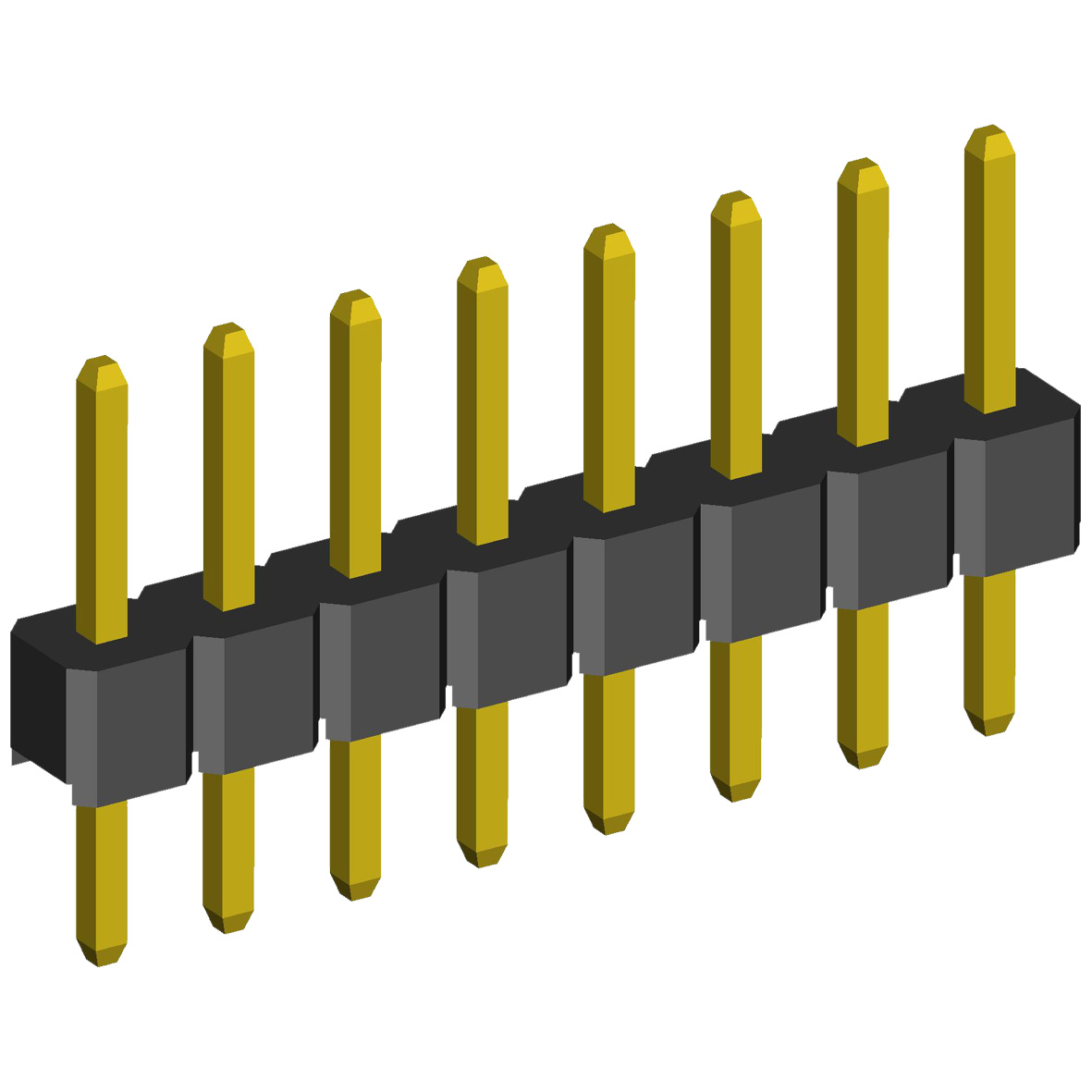 2.00mm Pin Header Single Row Straight Dip Type.